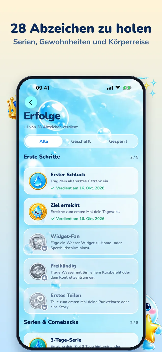 28 Abzeichen zu holen: Serien, Gewohnheiten und Körperreise